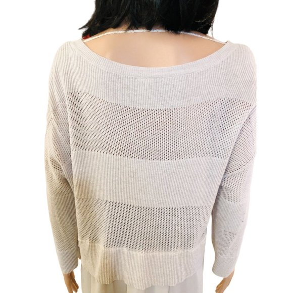 Stylus Long Sleeve Mixed Media Sweater size medium - Picture 2 of 7